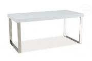 Konferenční stolek Rosa, š 100 x hl 50 x v 46, bílý lesk/chrom, 3 280 Kč