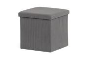 Taburet úložný, TAB-471 GREY6, š 38 x hl 38 x v 38, 290 Kč