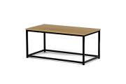 Konferenční stolek CT-G1090 OAK, š 90 x hl 48 x v 41, dub/černý kov, 590 Kč